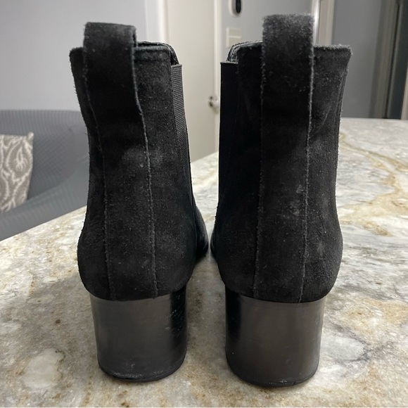 Rag & Bone Black Suede Heeled Chelsea Boots Women’s EU 38 - Picture 8 of 11